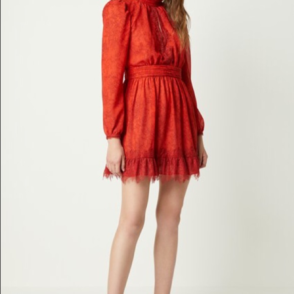 French Connection Poppy Red Dress